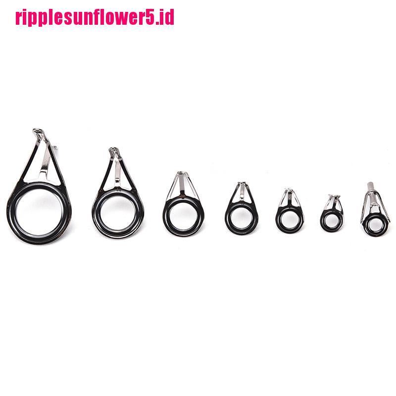 7pcs / set Ring Guide Joran Pancing Ukuran Campur