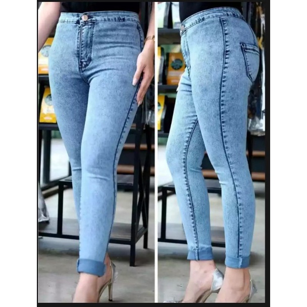 Celana jeans wanita haigwast snow terbaru