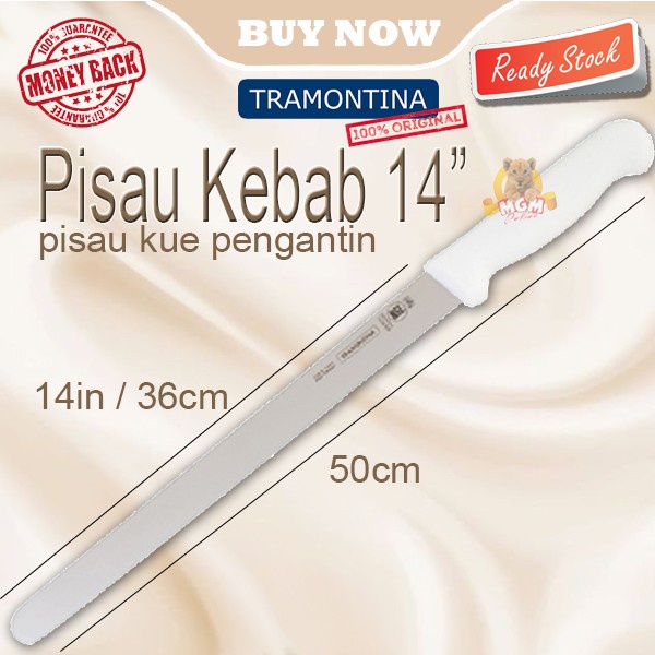 Made in Brazil Tramontina Kebab Knife 14in Pisau pengantin 36cm