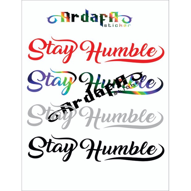 Sticker Cutting Stayhumble sticker motor mobil