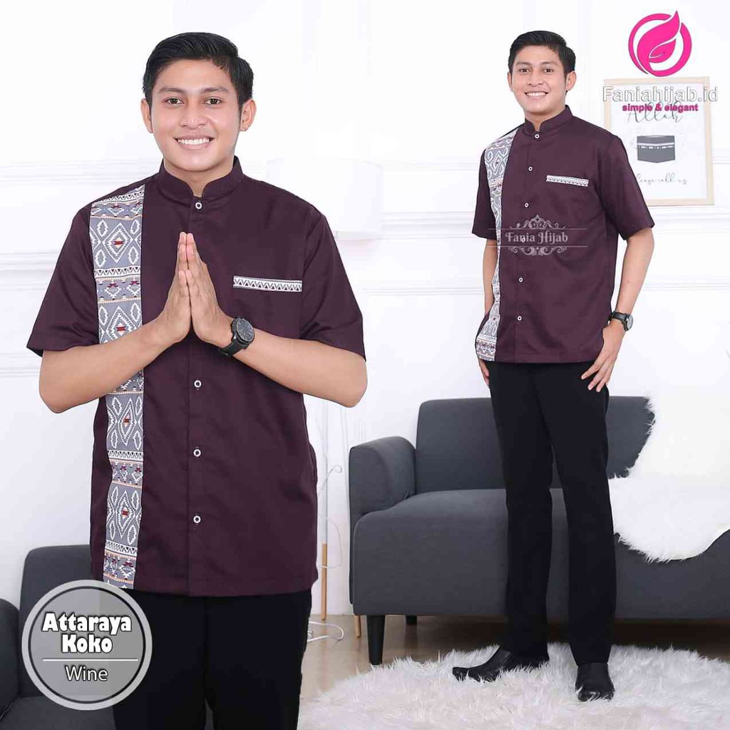 ATTARAYA KEMKO DEWASA || Atasan Muslim Pria Original by Fania Hijab
