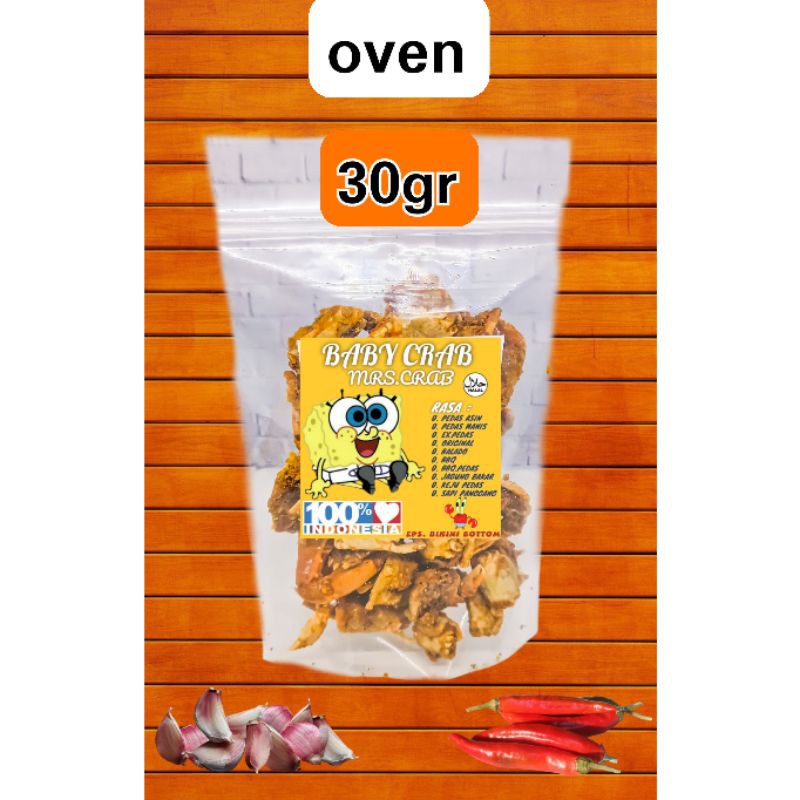 

Baby crab Krispy 30gr Cemilan Khas Laut