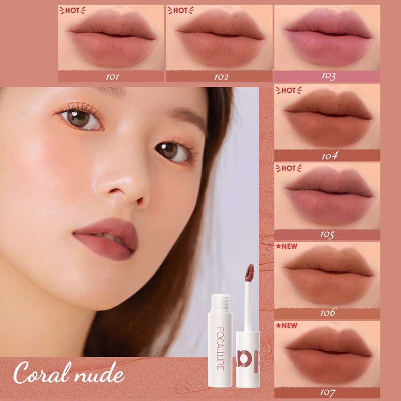 Focallure Matte Lipstik Lip Gloss Tahan Lama Hingga 24 Jam FA179