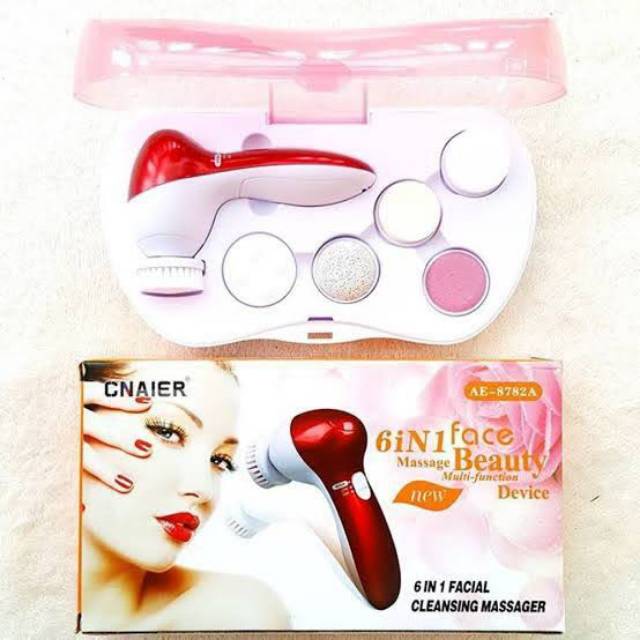ALAT PEMBERSIH MUKA 6 IN 1/CNAIER 6 IN 1 FACIAL CLEANSING MASSAGER