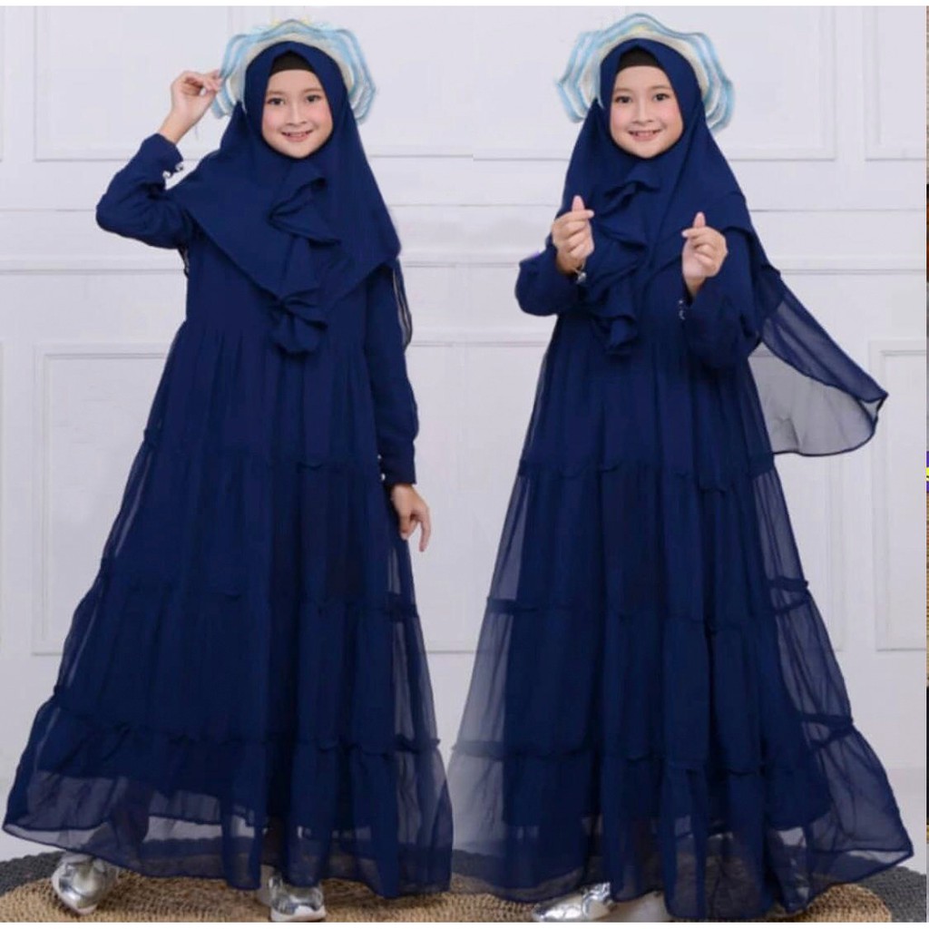 HOPYLOVY - Gamis Anak Layer Usia 12 - 14 tahun Aina / GAMIS ANAK PEREMPUAN AINA KIDS USIA 12-14 THN TERGANTUNG BADAN ANAK