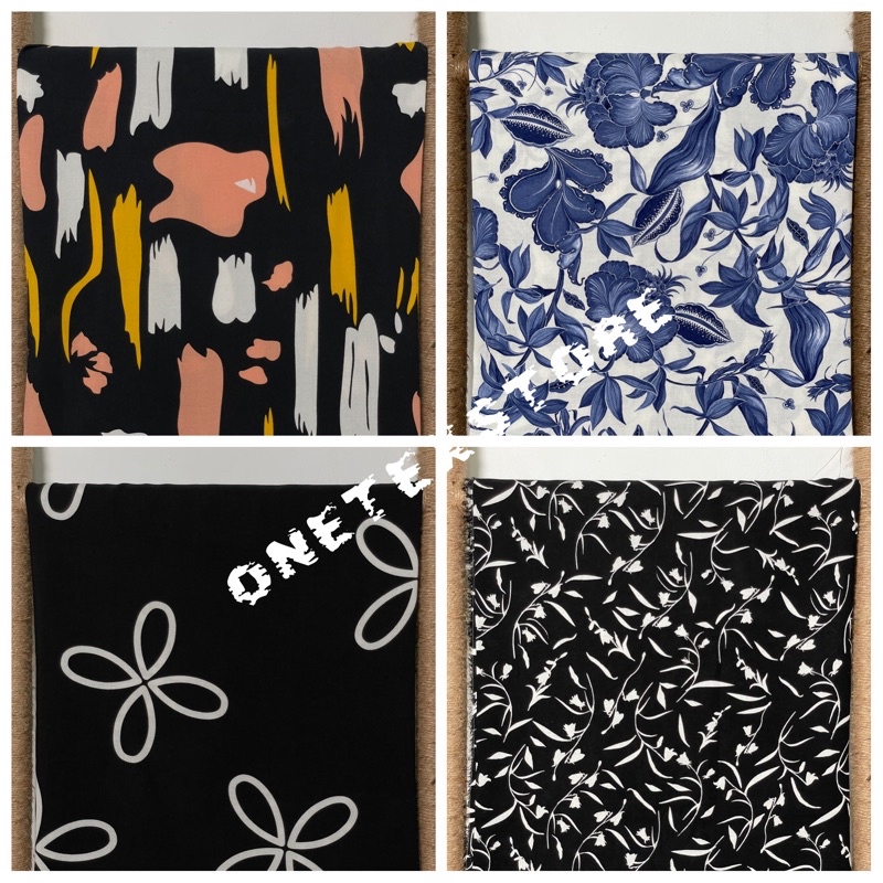 Kain Katun Rayon Viscose Premium Uniqlo. Bahan Pajamas, Daily (Harga 0,5 meter)
