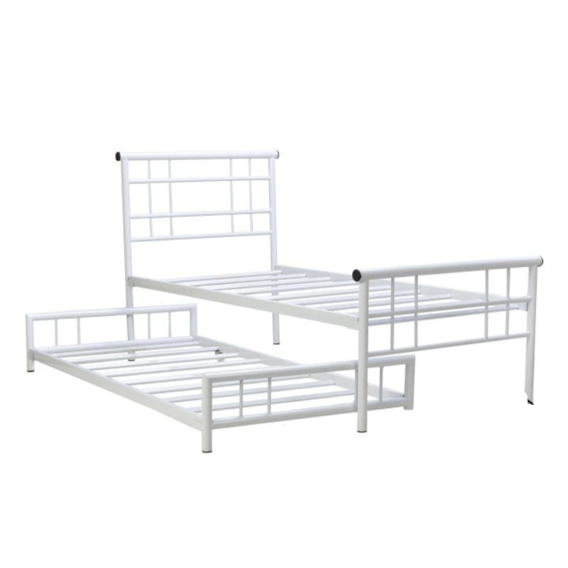 Ranjang Sorong Ranjang Besi 2in 1 Uk 90x200 / Ranjang besi sorong tidur