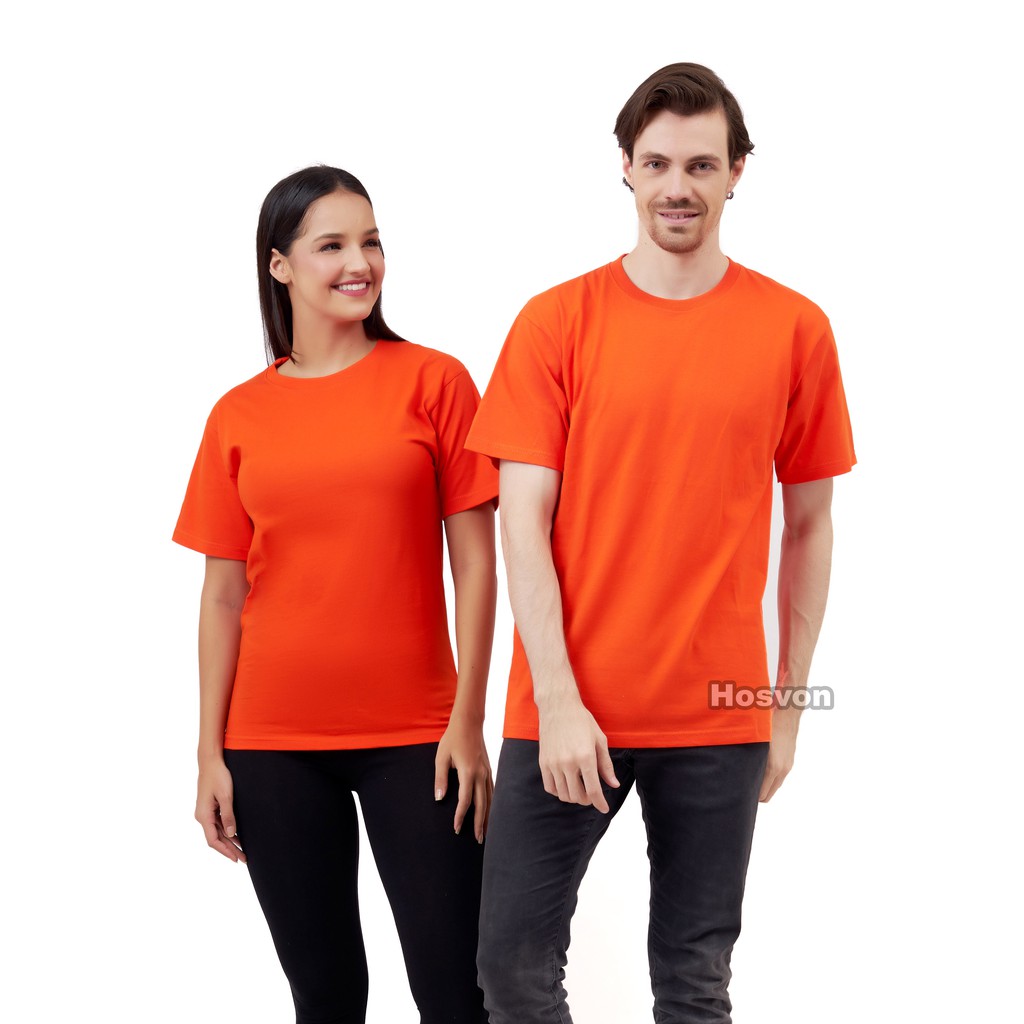 ORANGE Cotton Combed 20s Lengan Pendek (PRIA &amp; WANITA)