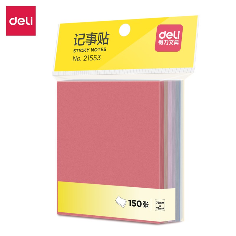 

Deli Sticky Note / Memo Tempel 3x3" 150 Lembar/Pad Lem Kuat 21553