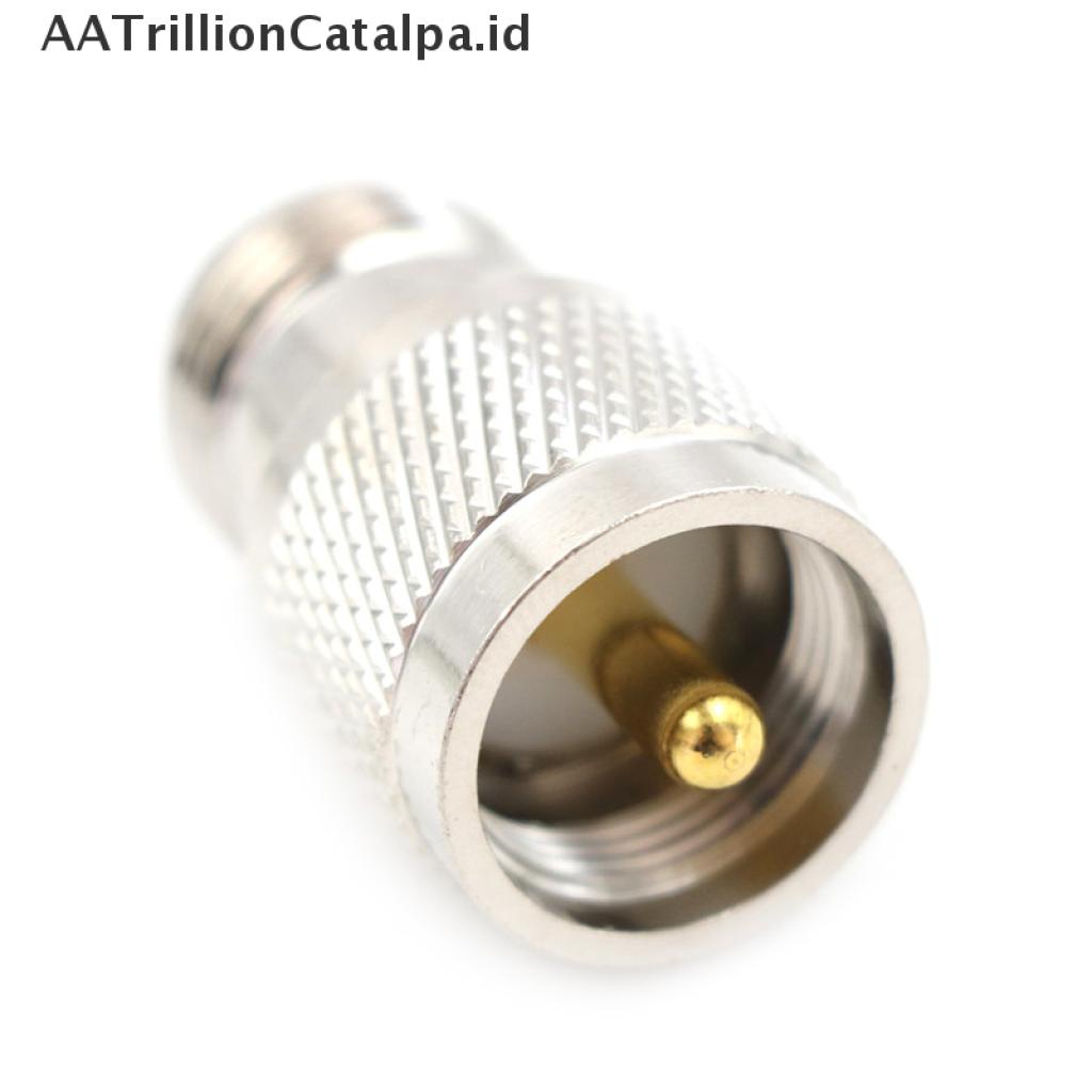 Adapter Konektor RF Lurus UHF PL259 Male Plug Ke N Female Jack