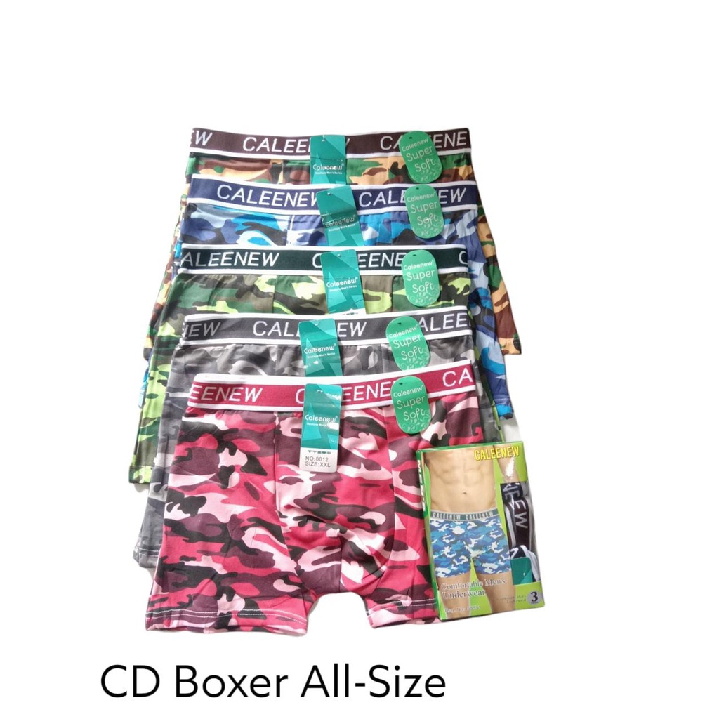 3PCS CALEENEW ARMY - CD CELANA DALAM BOXER REMAJA PRIA / READY JUGA SATUAN