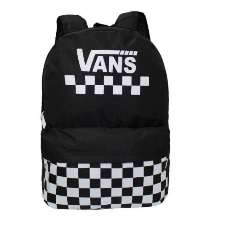 Obral Murah Tas ransel sekolah VANS backpack pria wanita multifungsi - tas punggung polos - ransel anak laki laki - tas kuliah