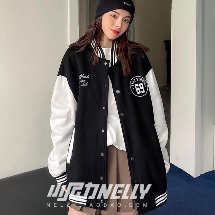 Diskon✔️BASEBALL JACKET | VERSITY JACKET | JAKET KOREAN | UNISEX JAKET OVERSIZE|SQ9