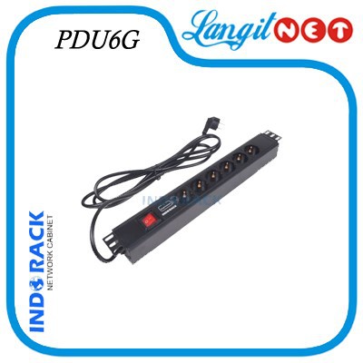 INDORACK POWER DISTRIBUTION UNIT 6 OUTLET GERMANY PDU6G