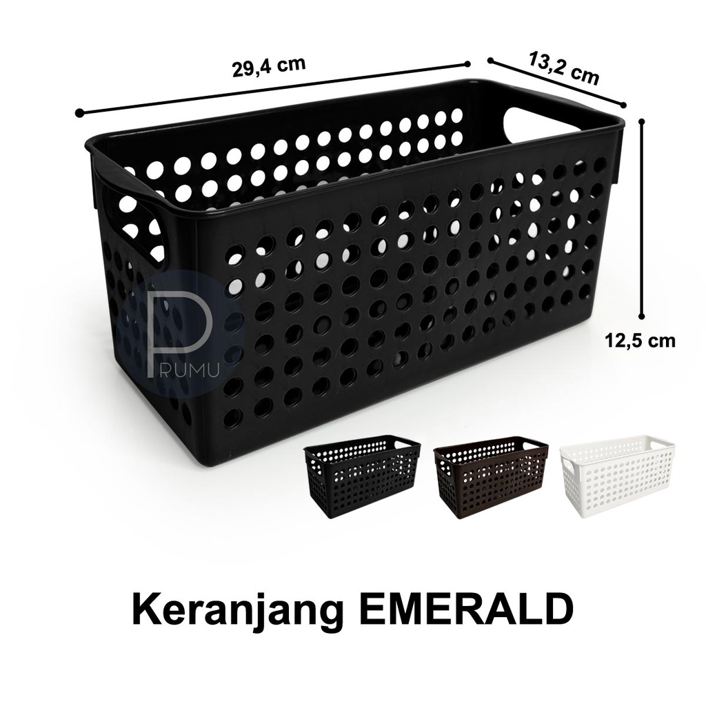 Grosir Keranjang Plastik Serbaguna,Tempat Penyimpanan, Keranjang Penyimpanan,Keranjang Kecil Emerald