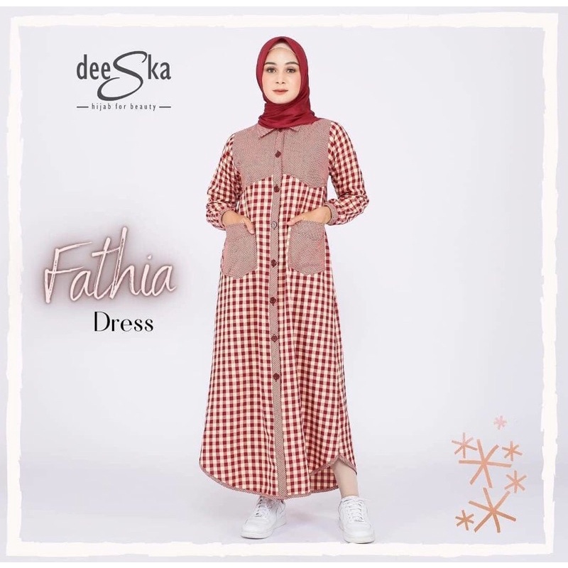 DEESKA DRESS FATHIA SERIES | GAMIS BUSUI