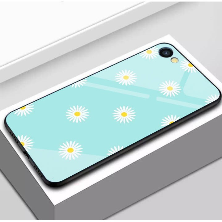 [K23] Soft Case Glass Flower for all type A57 4G RENO 8 4G RENO 8 5G RENO 8 PRO  SMART 6 HOT 11S HOT 11 PLAY HOT 11