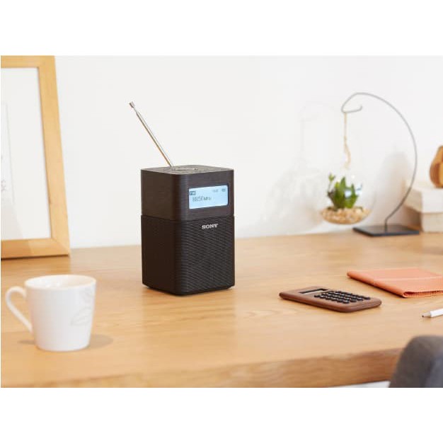 SPEAKER BLUETOOTH PORTABLE CLOCK RADIO SONY SRF-V1BT - GARANSI 1 TAHUN