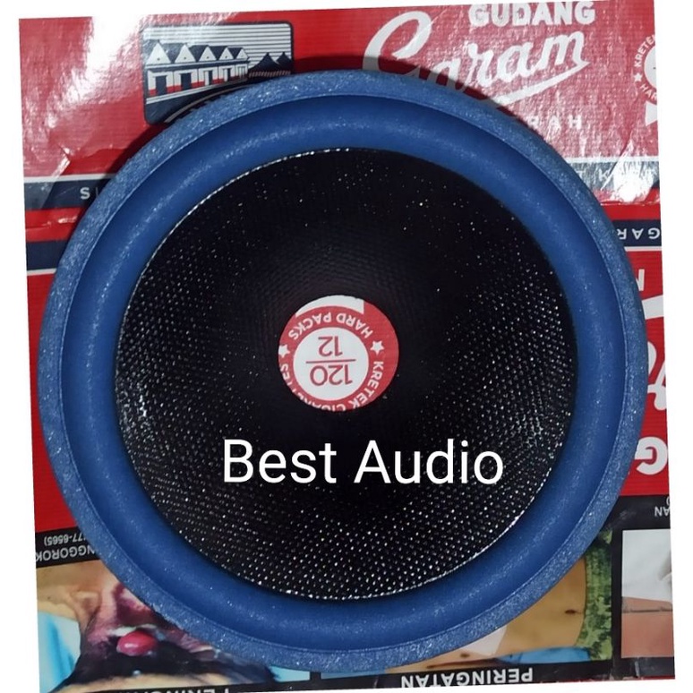 Daun kertas speaker 4inch 4 inch coating hitam biru diameter 10cm voice 20mm