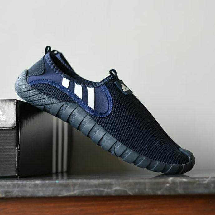 Sepatu Adidas Jawpaw Slip On Grade Ori Sport Outdoor Full Navy Dongker
