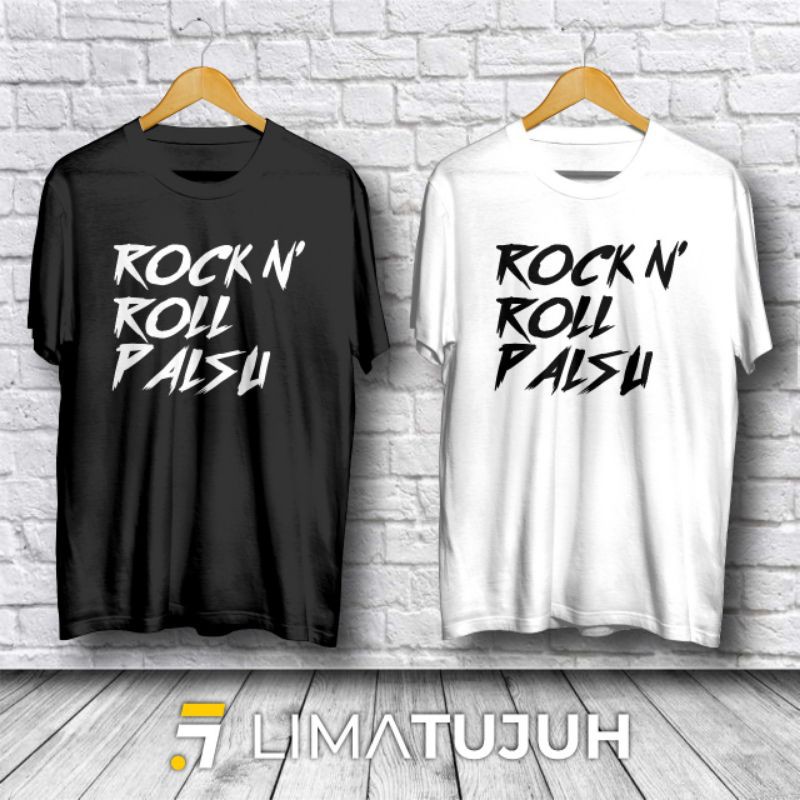 Baju Kaos Rock N' Roll Palsu Premium