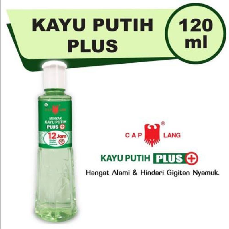 ORIGINAL CAP LANG MINYAK KAYU PUTIH PLUS 120 ML / MINYAK KAYU PUTIH CAPLANG PLUS 12 JAM