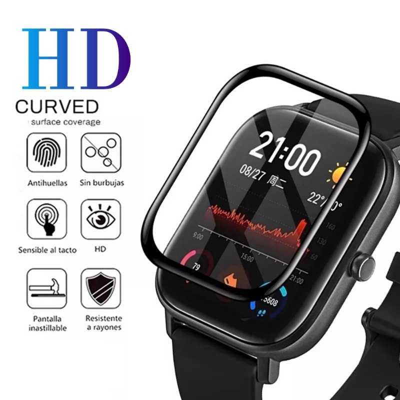 Pelindung Layar Smartwatch Amazfit GTS 4 Mini HD Curved Anti Gores / Pecah