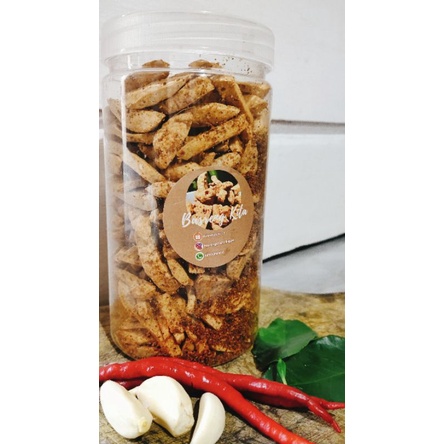 

Basreng toples 1000 ml pedas daun jeruk/bakso goreng