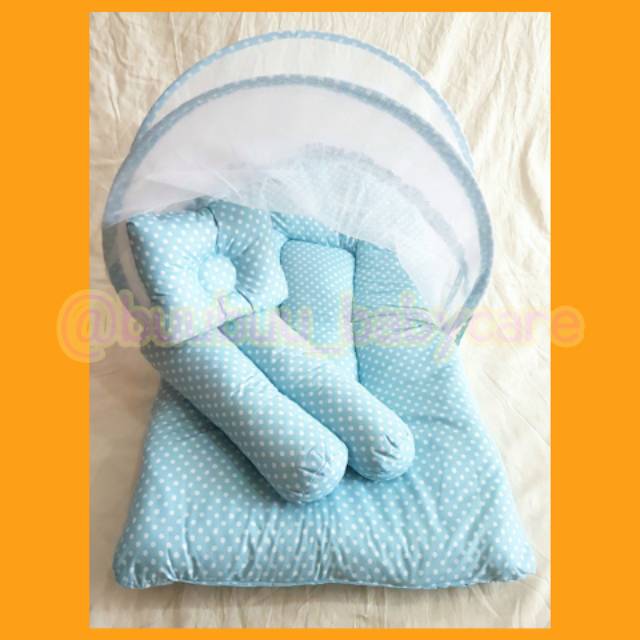 KASUR KELAMBU / Kasur Lipat Kelambu Motif POLKADOT