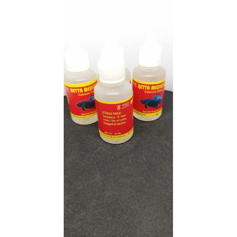 BETTA MEDICINE Calcium Tonic Vitamin Ikan Cupang Bagan Adu Obat Betta Fish Isi 30 ml
