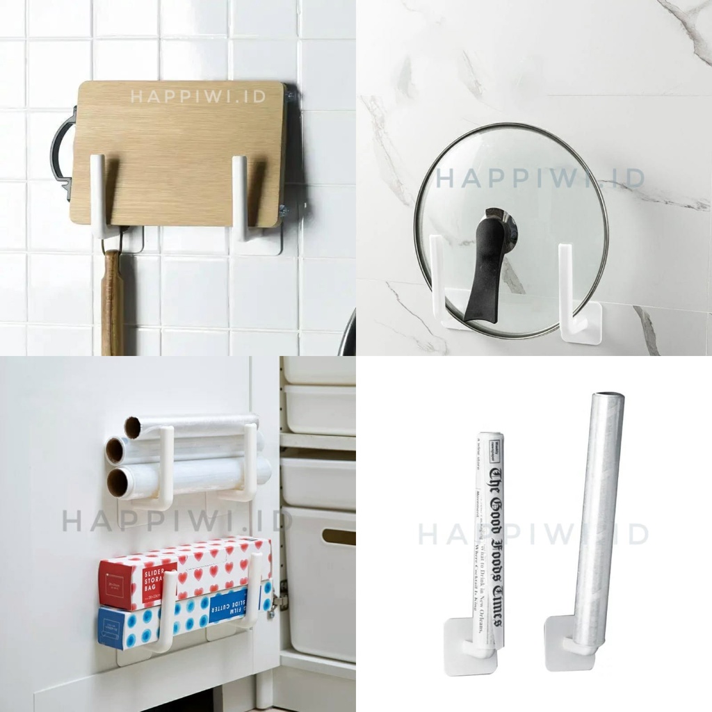 Gantungan dinding serbaguna Tempelan tembok L Hook Serbaguna Gantungan Hook Tempel kuat Magic Hook T