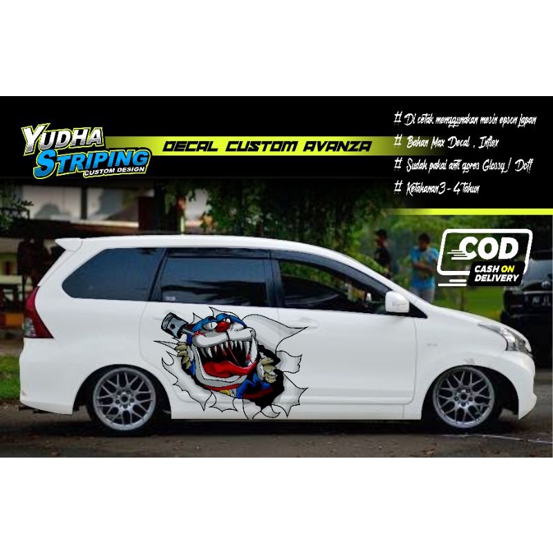 STICKER VARIASI AVANZA, VIOS, YARIS, CAYLA, AYLA, DLL