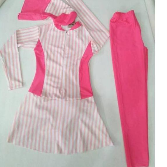GROSIR/ECER Baju renang anak perempuan usia 8 - 11 tahun , baju diving , baju renang muslim anak per