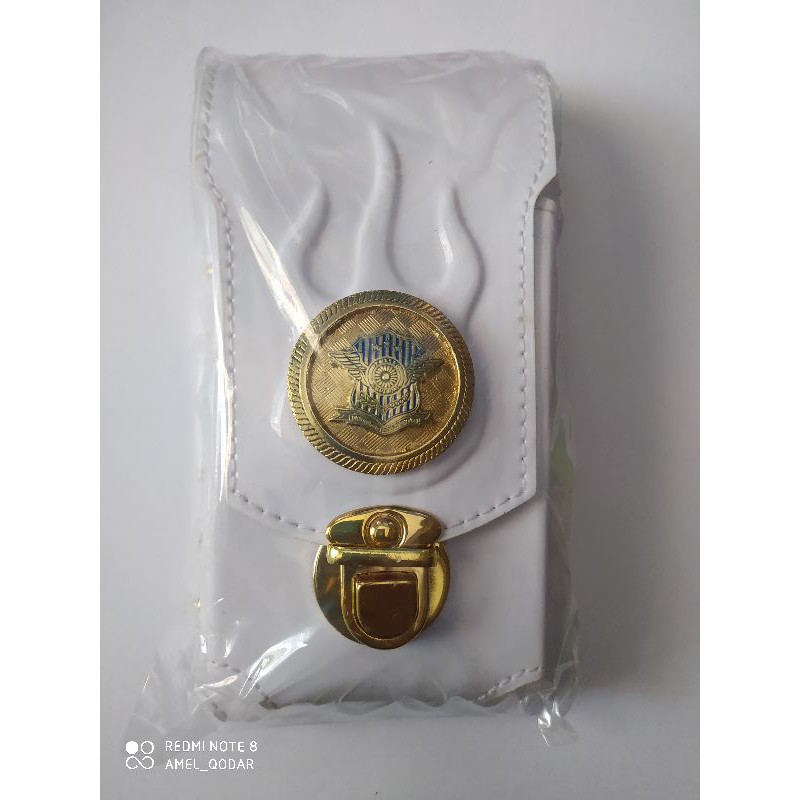 Dompet Sarung HP dinas Polisi Porli Pinggang Gold Metal