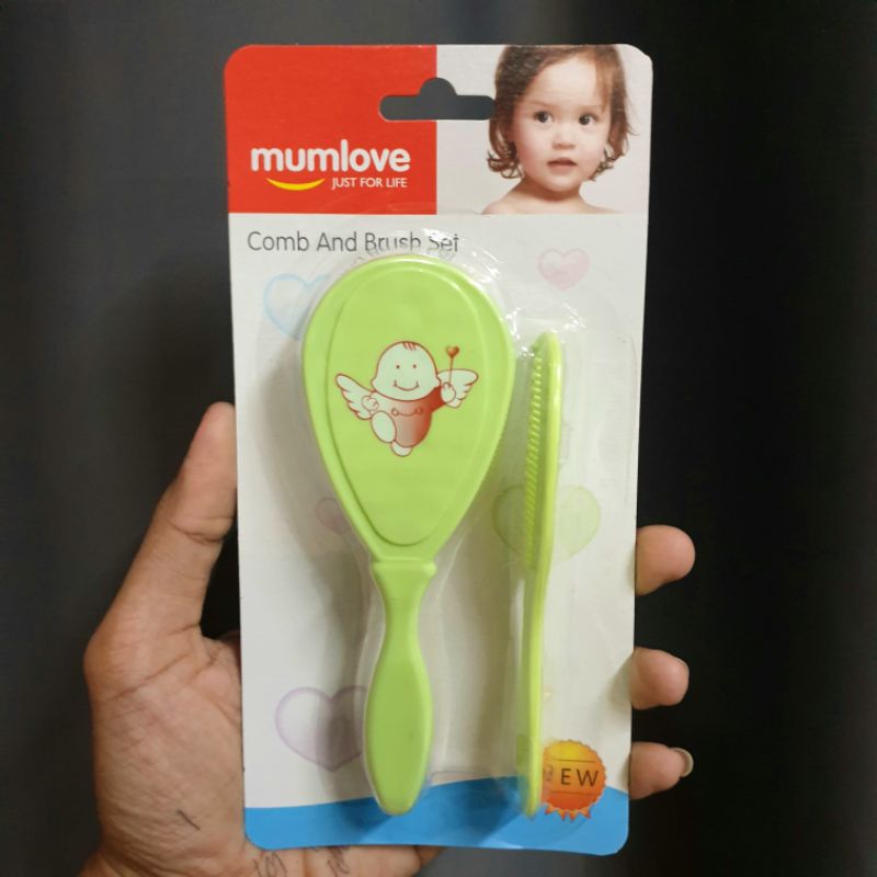 2 in 1 Zippy Brush &amp; Comb Sisir Bayi Newborn +0m | Sisir Dan Sikat Lembut Baby Mumlove Comb And Brush - MUMLOVE