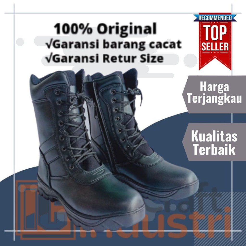 Sepatu PDL TNI AD Satpam Security Sepatu Dinas Lapangan Kerja Polri Polisi Banser Berkualitas