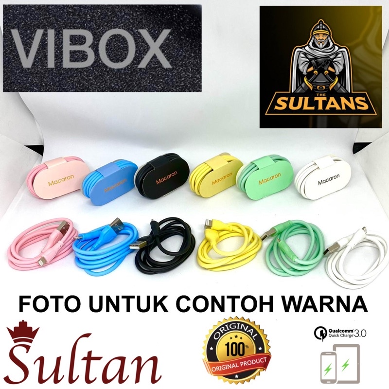 PROMO NICE COLOUR CABLE BY VIBOX SUPER POWER IC FULL CAPACITY MICRO TYPE C IP8