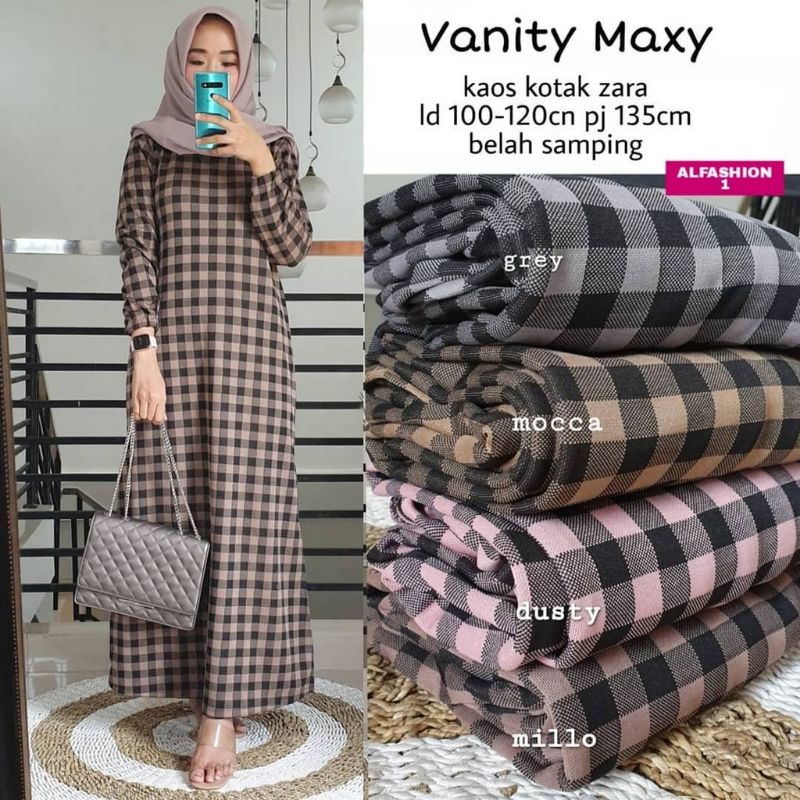 Vanity Maxy - Gamis Kaos Kotak Zara LD100+ / R.2 - 188-6205