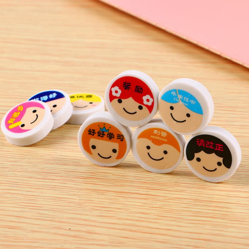 

Penghapus Pensil Bulat Karakter / Eraser Pensil Bulat / ATK / Kualitas Import / Murah / Best Seller!!