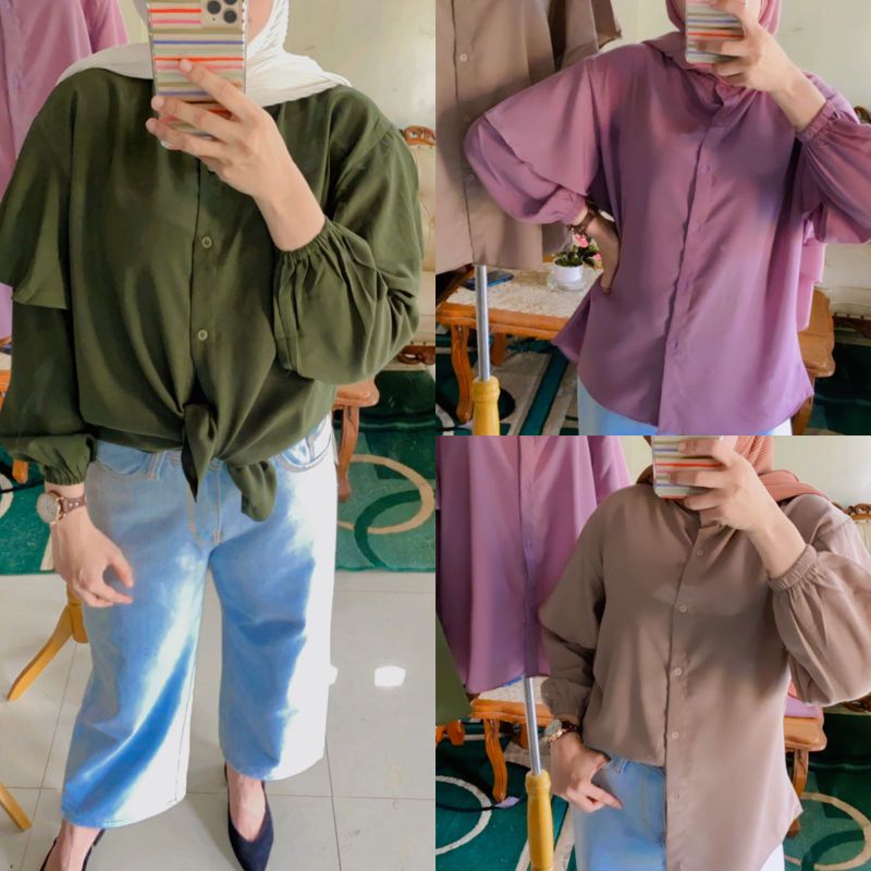 Gania Blouse Blouse import blouse korea