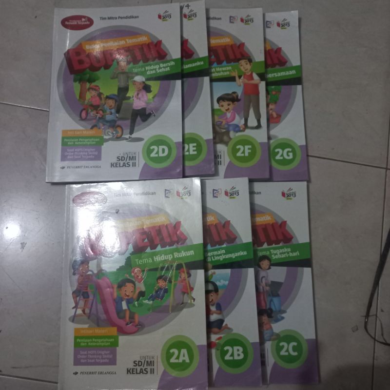 bekas BUPETIK SD KELAS 1(a-h),2 (a-g),3(a-h),5(a-i),6(a-i) k2013revisi erlangga
