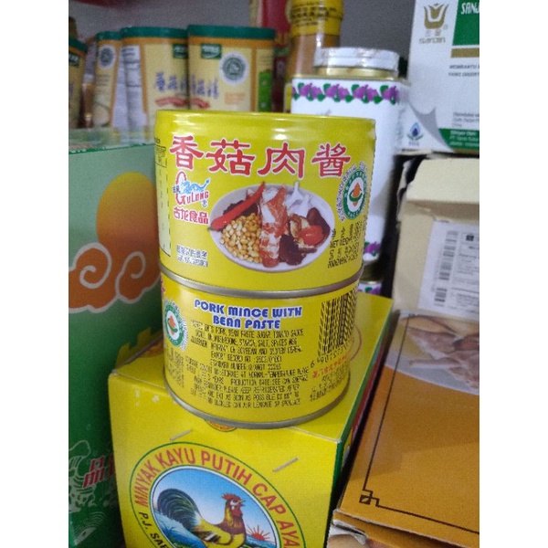 

Bak Ciu Kaleng Merek gulong 180gram/ Pork Mince With Bean ( Non Halal )