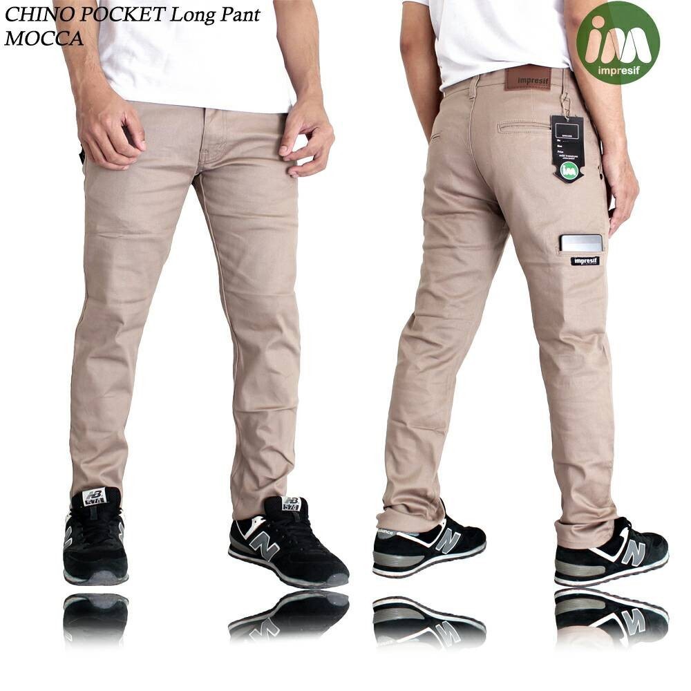 TERMURAH ! Celana Pria Original - Celana Chino Pocket Long Pant Original Mocca 1 KG MASUK 4PCS