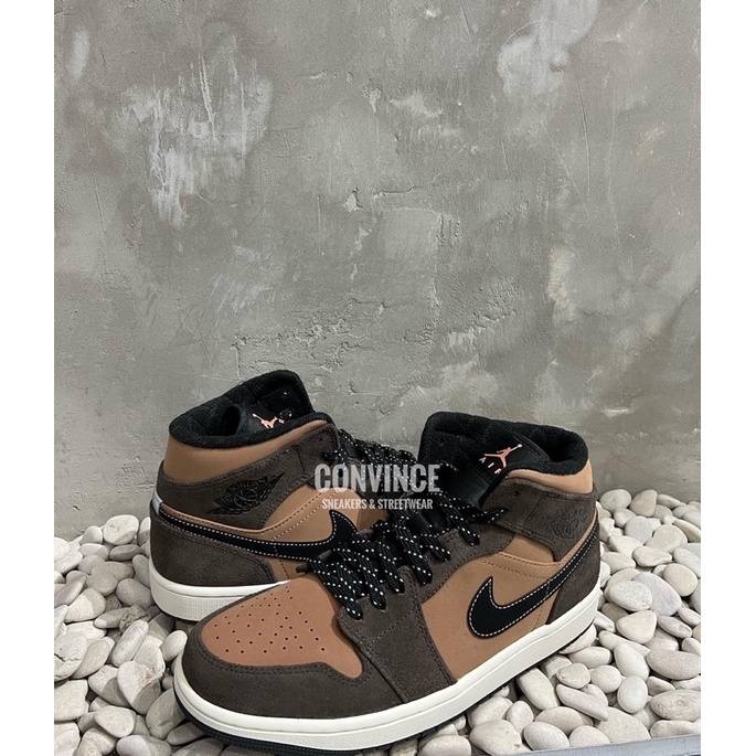 Jual Air Jordan 1 Mid Dark Chocolate Shopee Indonesia