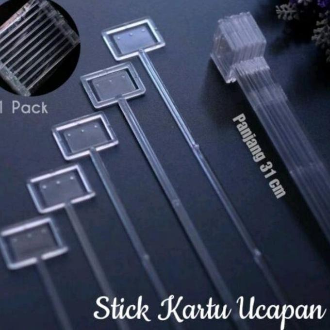 

Super Luar Biasa 50 BATANG Stick card / stick kartu 50 Batang BENING TRANSPARANT