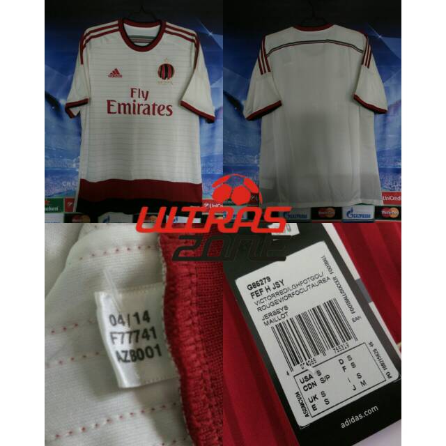 Jersey Original AC Milan Away 2014/2015 BNWT