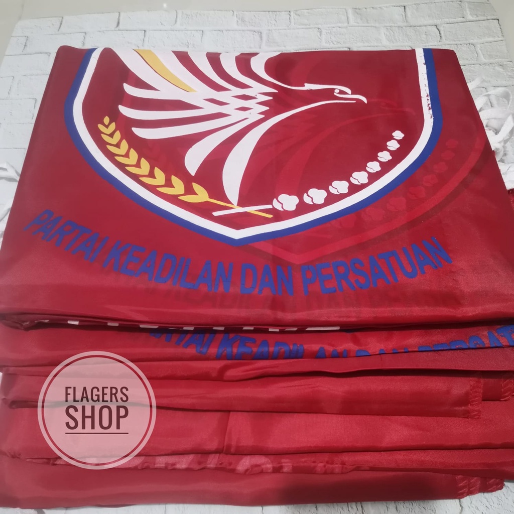 

[ISI 50 PCS] Bendera Partai Keadilan dan Persatuan / PKP 60x90 cm