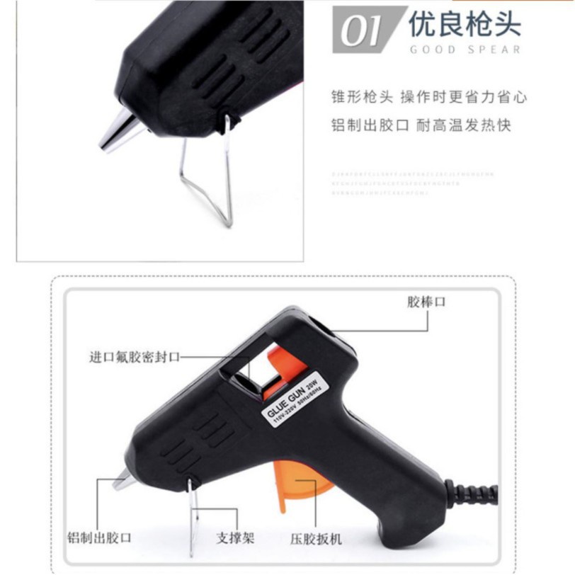 

Lem Tembak Kecil Glue Gun Pistol Stick 20 Watt Lem Tembak Serbaguna