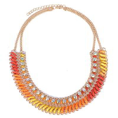 Kalung Korea Diamond Decorated Waeve Design R8A568