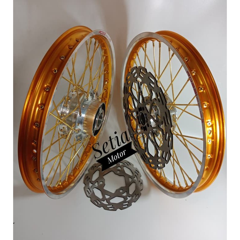 Velg Satria Fu - Sepaket Rossi Two Tone Cakram Depan Belakang - Variasi Motor
